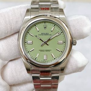 Replica 2025 Rolex Oyster Perpetual Pistachio-green Dial New8825041